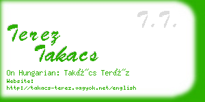 terez takacs business card